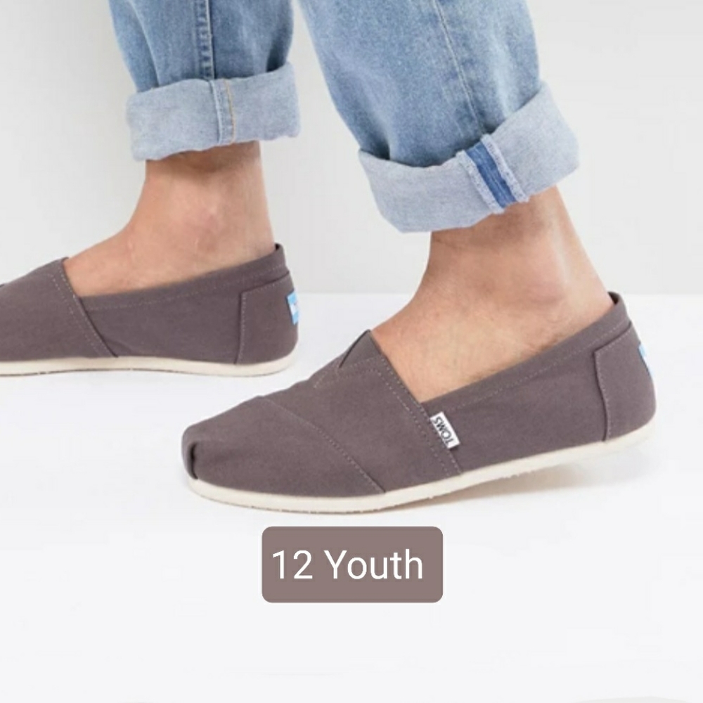 NEW TOMS! - Classic Grey Slip-Ons